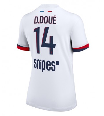 Paris Saint-Germain Desire Doue #14 Segunda Equipación Mujer 2025-26 Manga Corta